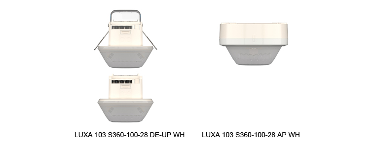 LUXA 103 S360-100-28 DE-UP WH    LUXA 103 S360-100-28 AP WH